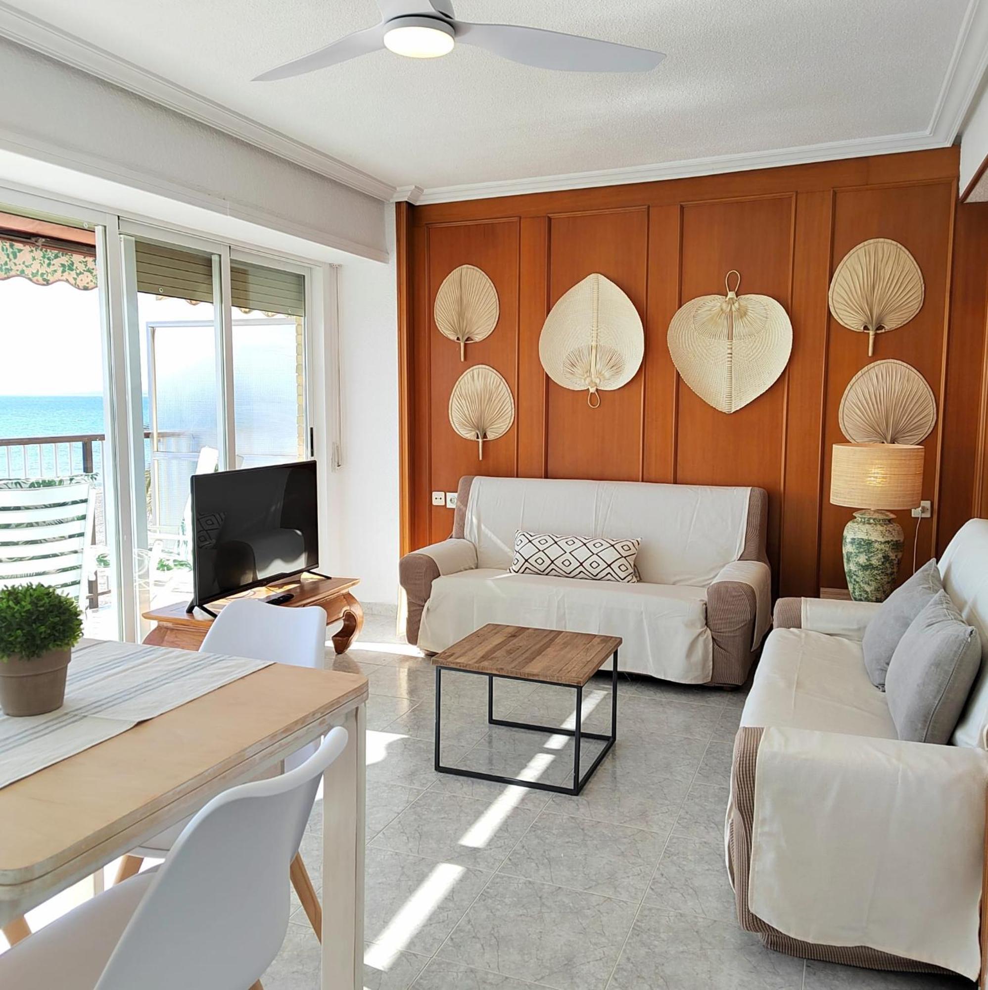 Apartamento Santa Pola Primera Linea De Playa Exterior foto